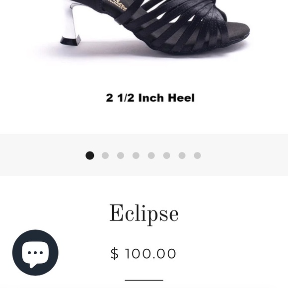 *SOLD ELSEWHERE* GFranco “Eclipse” Latin dance shoes - Picture 9 of 9